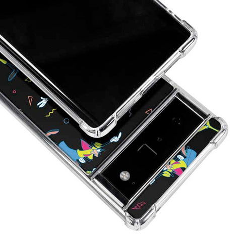 Disney Goofy Movie Pattern Google Pixel 6 Clear Case
